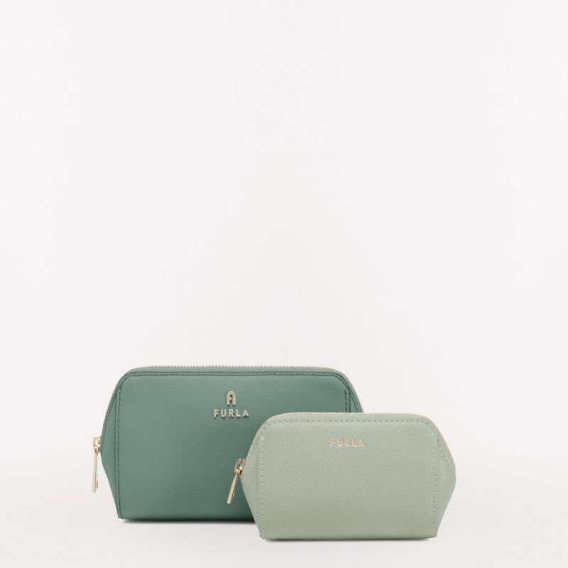 Green Furla CAMELIA Women\'s Pouches | MOSWPC249