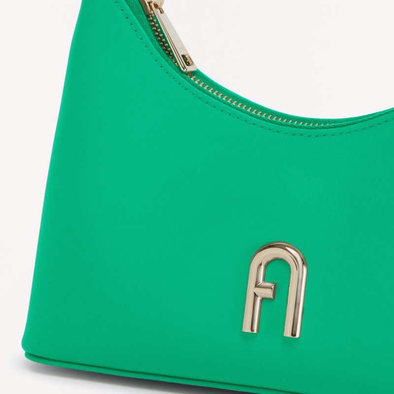 Green Furla DIAMANTE Women's Shoulder Bags | TDISEJ759