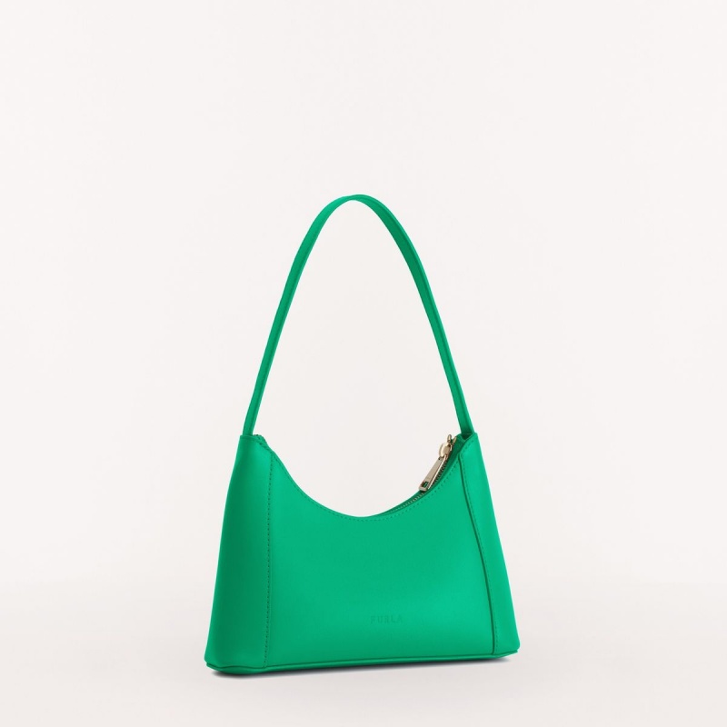 Green Furla DIAMANTE Women's Shoulder Bags | TDISEJ759