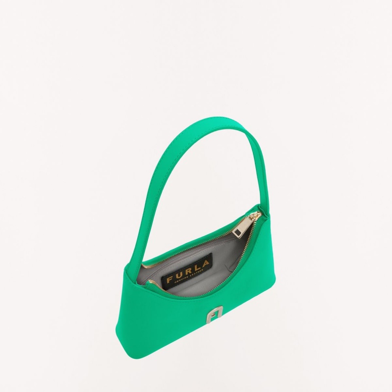 Green Furla DIAMANTE Women's Shoulder Bags | TDISEJ759