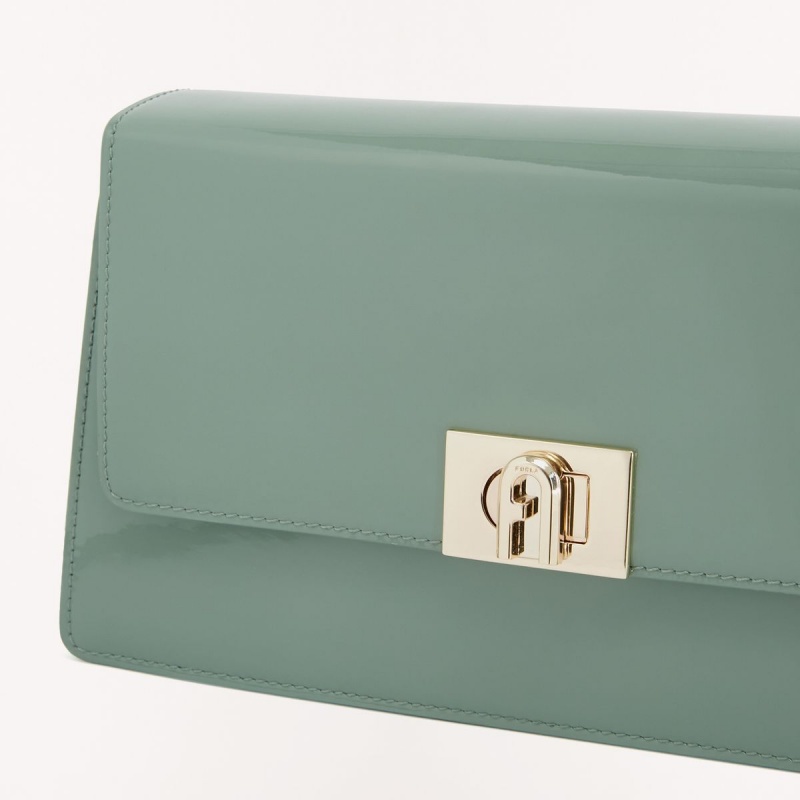 Green Furla ZOE Women's Shoulder Bags | DPTBML750