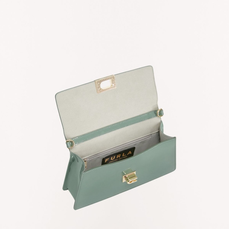 Green Furla ZOE Women's Shoulder Bags | DPTBML750