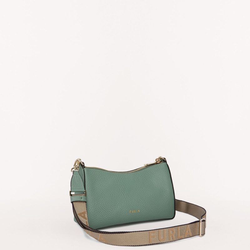 Green Grey Brown Furla PRIMULA Women's Crossbody Bags | KUWCAF187