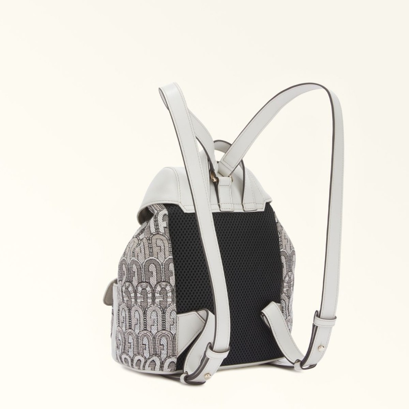 Grey Furla FLOW Women's Backpacks | STWNQX058