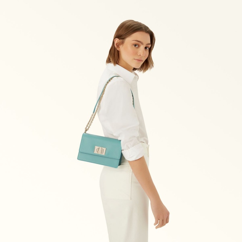 Mint Furla 1927 Women's Crossbody Bags | JTHESU037