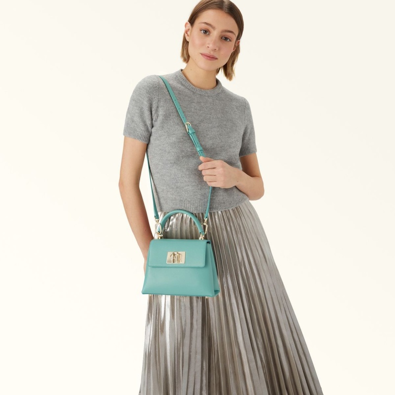 Mint Furla 1927 Women's Handbag | RXOLTA246