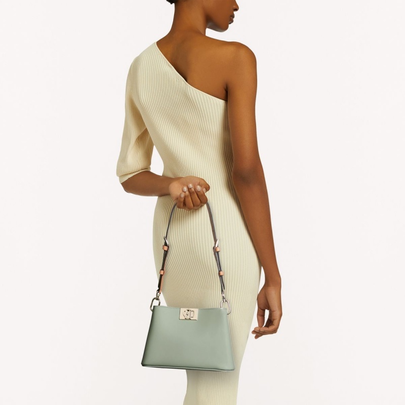 Mint Furla FLEUR Women's Shoulder Bags | BQTJLC748