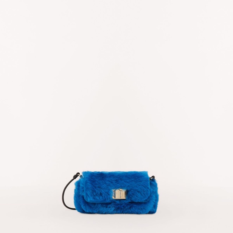 Navy Furla 1927 SOFT Women\'s Mini Bags | FVBQDU261