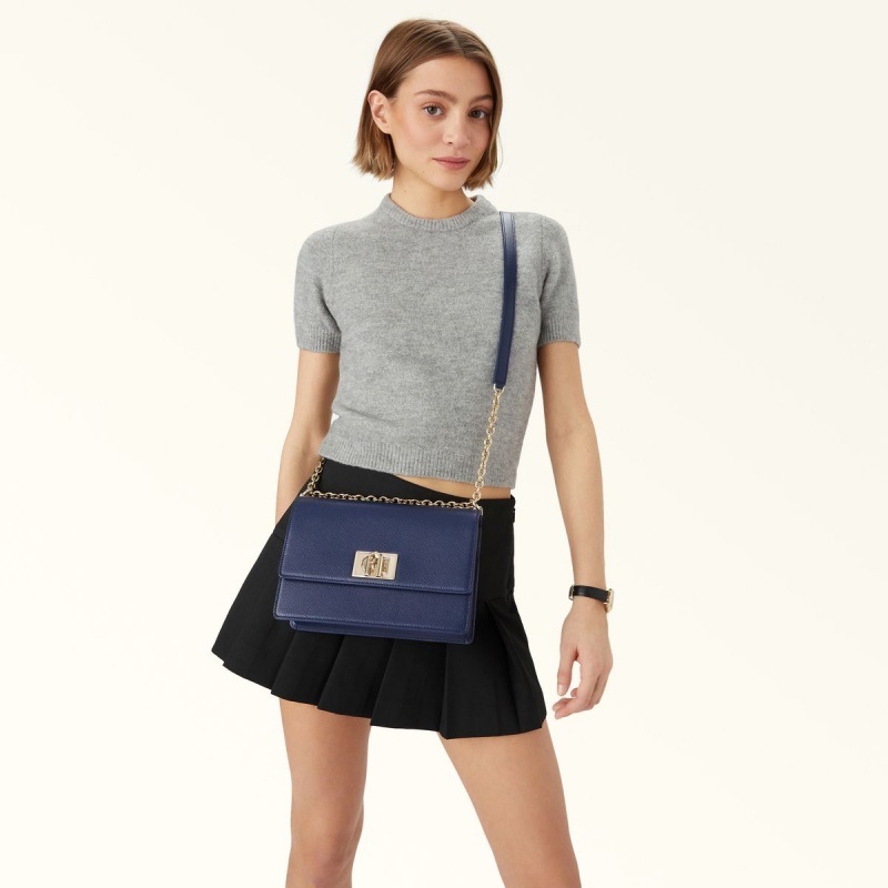 Navy Furla 1927 Women's Crossbody Bags | AHKNTI508