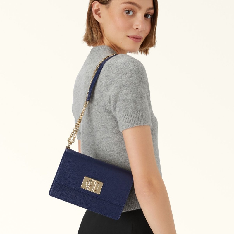 Navy Furla 1927 Women's Crossbody Bags | IEOMFV597