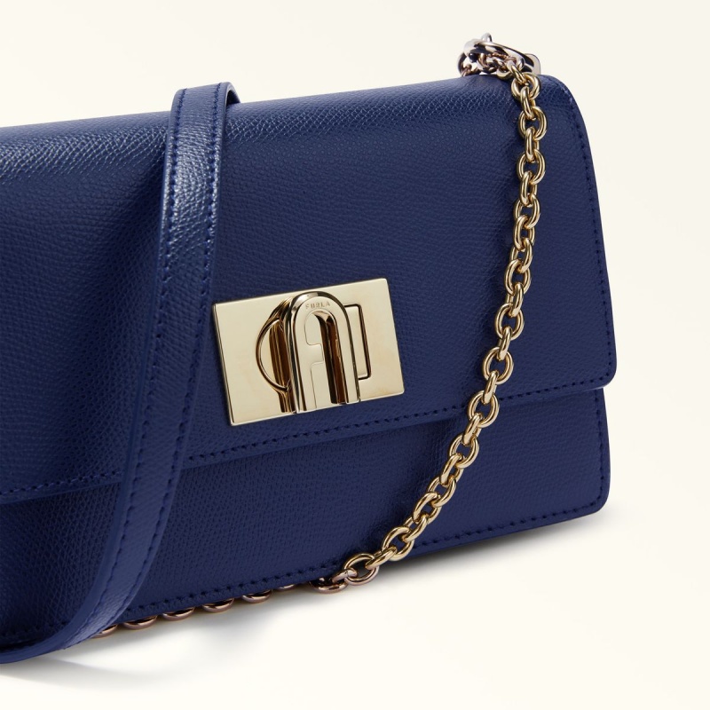 Navy Furla 1927 Women's Crossbody Bags | IEOMFV597