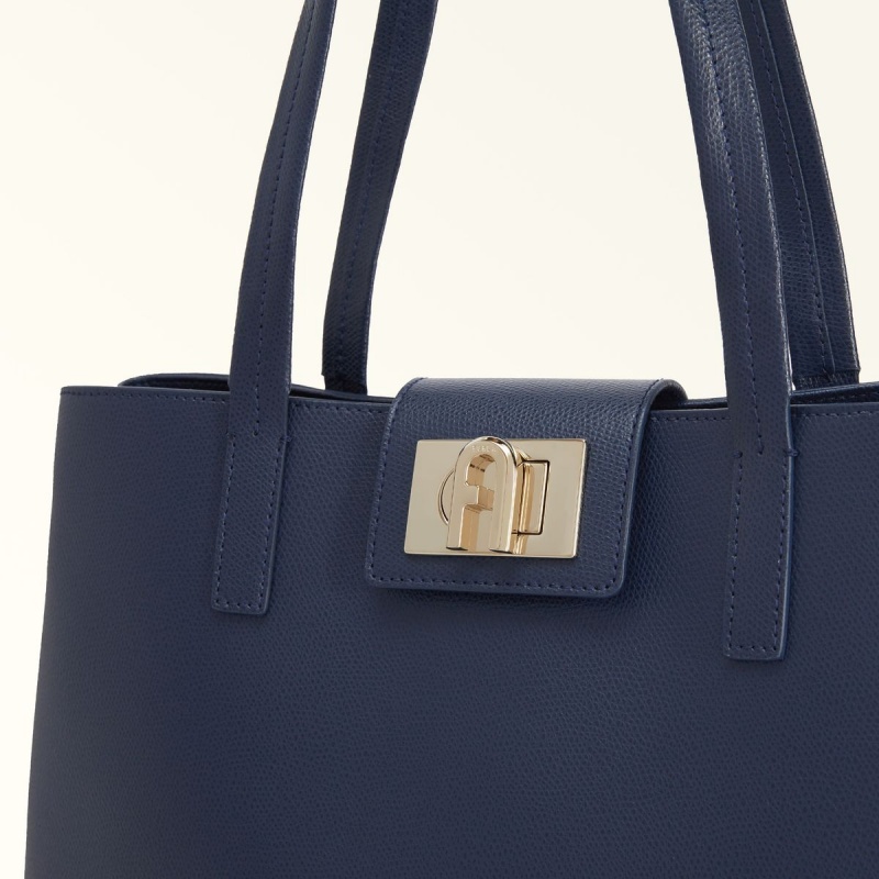 Navy Furla 1927 Women's Totes | VFKQDU510