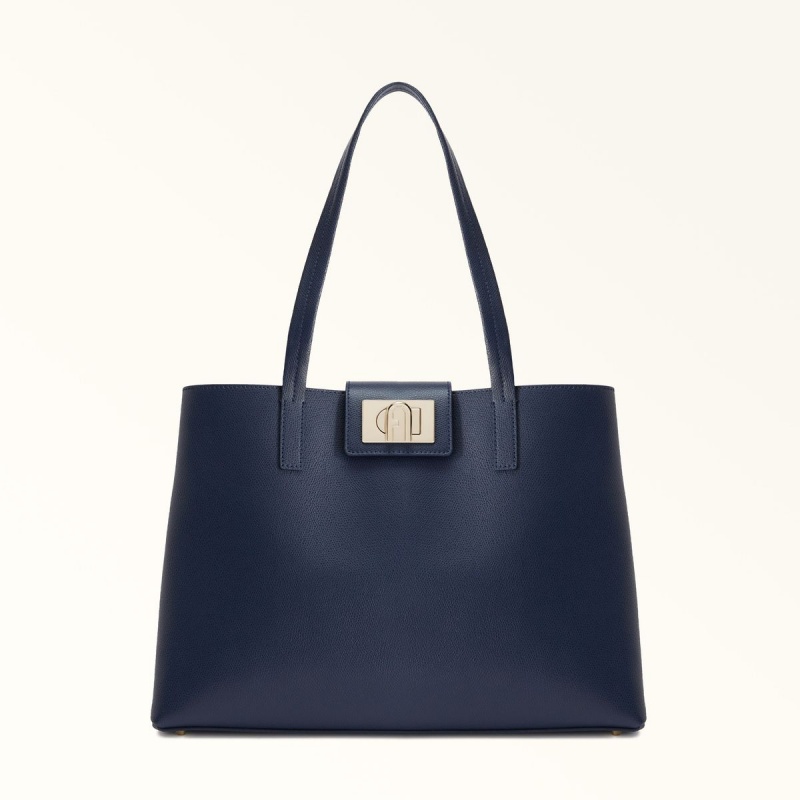 Navy Furla 1927 Women\'s Totes | VFKQDU510