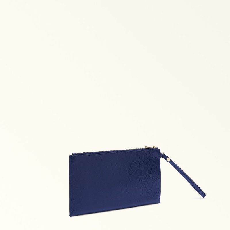 Navy Furla CAMELIA Women's Pouches | YOBEQP984