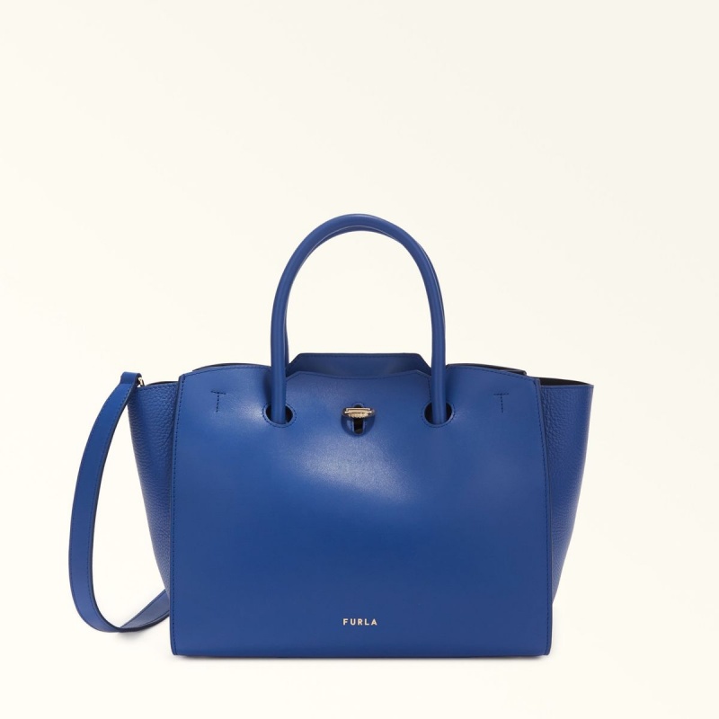 Navy Furla GENESI Women\'s Totes | GTLXFS806