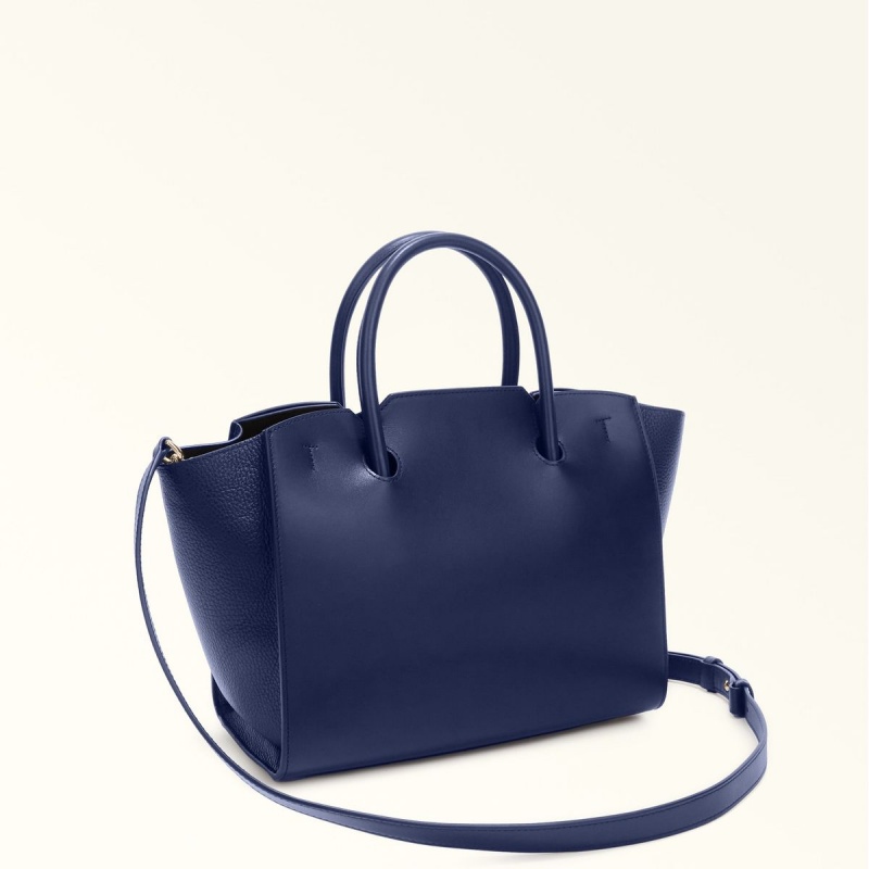 Navy Furla GENESI Women's Totes | UOMKAY475