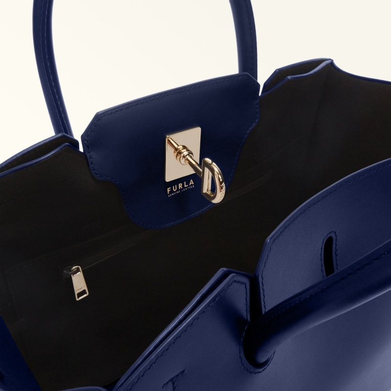 Navy Furla GENESI Women's Totes | UOMKAY475