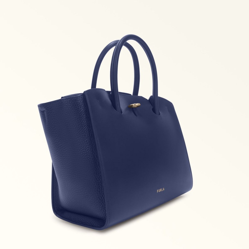 Navy Furla GENESI Women's Totes | UOMKAY475