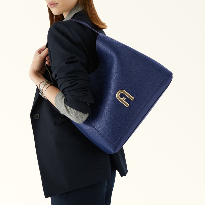 Navy Furla PRIMULA Women's Shoulder Bags | JCMHAY607