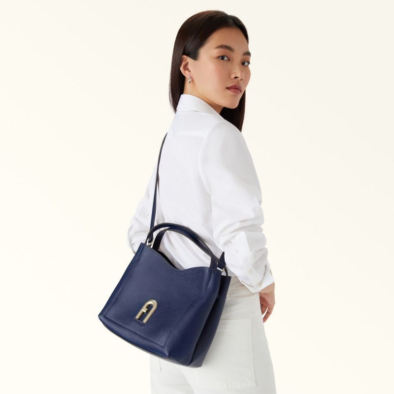 Navy Furla PRIMULA Women's Shoulder Bags | JZAOVB304