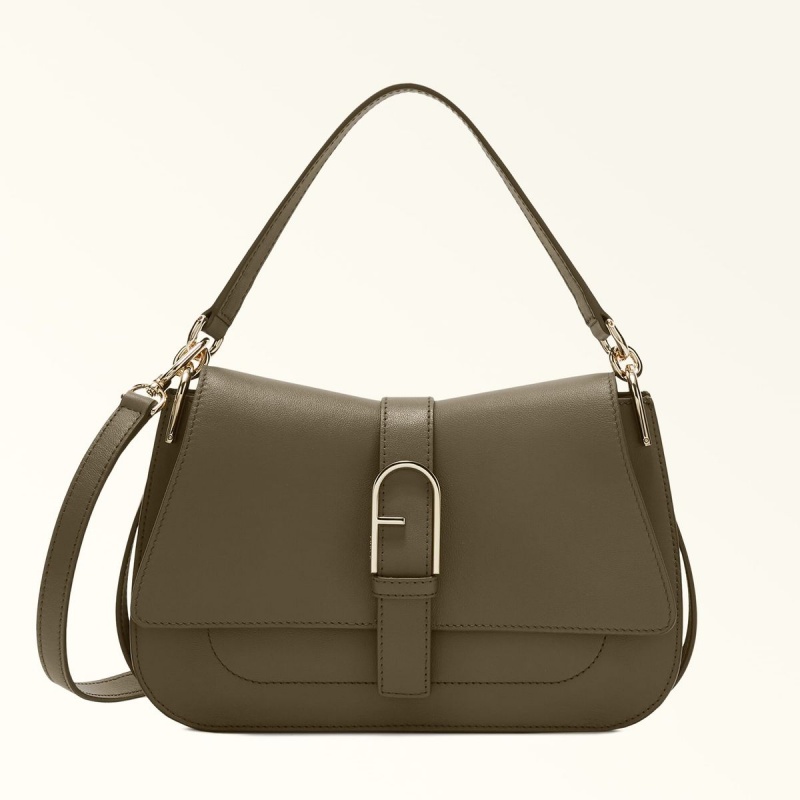 Olive Furla FLOW Women\'s Handbag | EMPCAL394