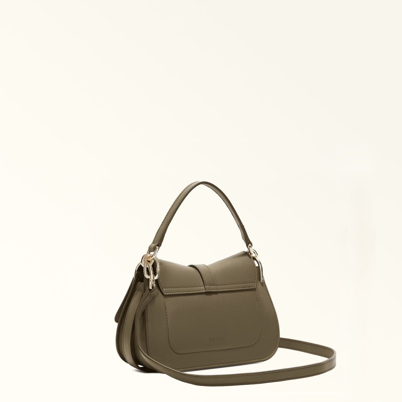 Olive Furla FLOW Women's Handbag | VXJPTB960