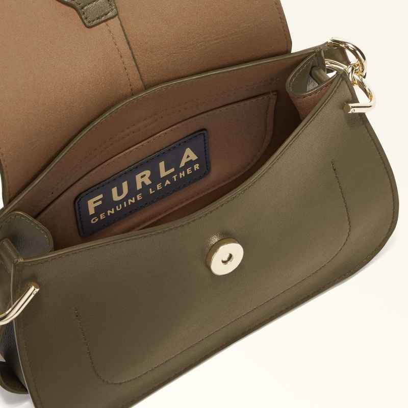 Olive Furla FLOW Women's Handbag | VXJPTB960