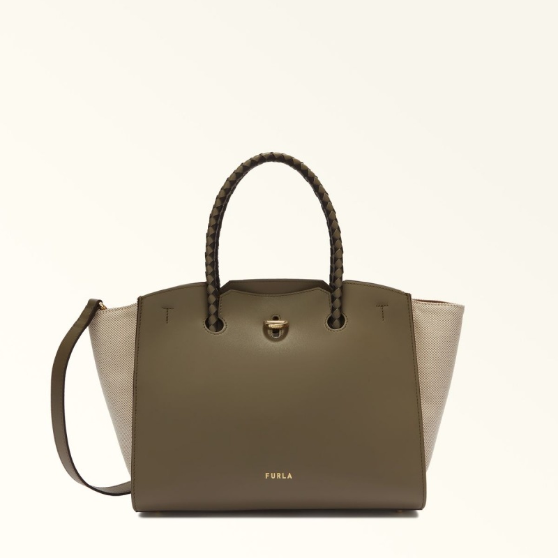 Olive Furla GENESI Women\'s Totes | YCXDUB236