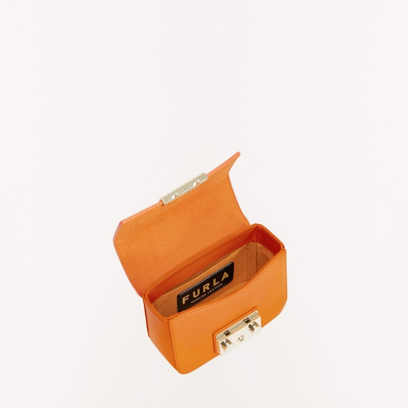 Orange Furla METROPOLIS Women's Crossbody Bags | HQWMVS381