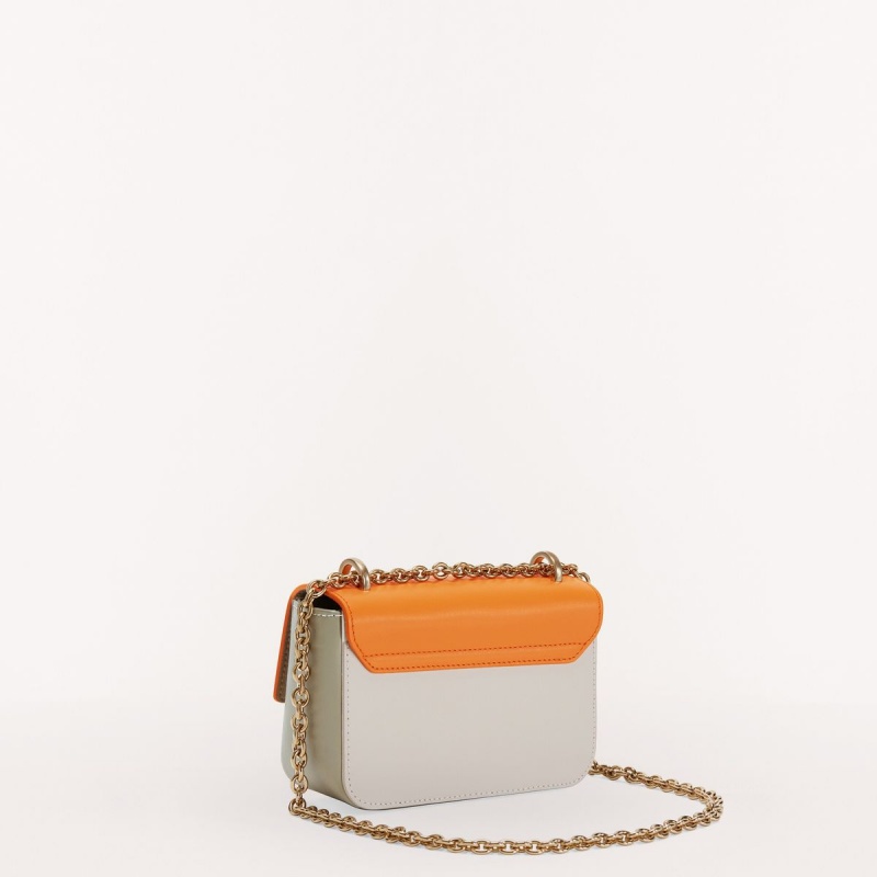 Orange / White Furla METROPOLIS Women's Crossbody Bags | NURZDG182