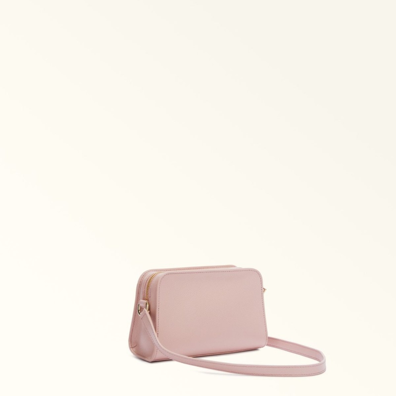 Pink Furla 1927 Women's Crossbody Bags | WKQUID143