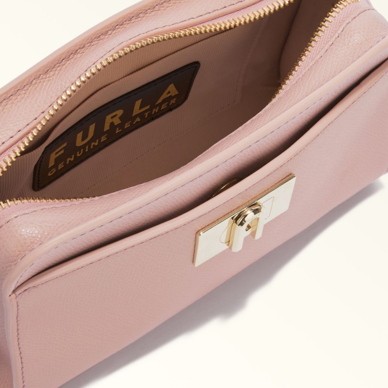 Pink Furla 1927 Women's Crossbody Bags | WKQUID143