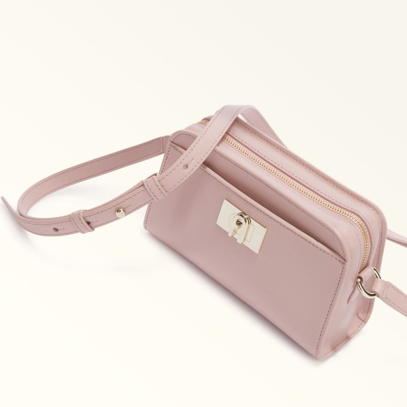 Pink Furla 1927 Women's Crossbody Bags | WKQUID143