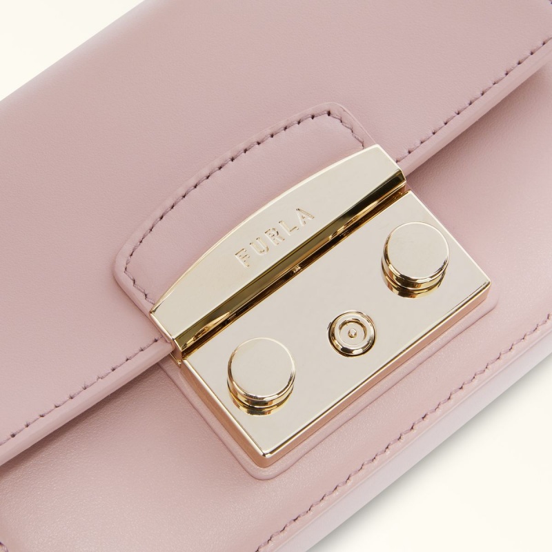 Pink Furla METROPOLIS Women's Crossbody Bags | UCIWBS490