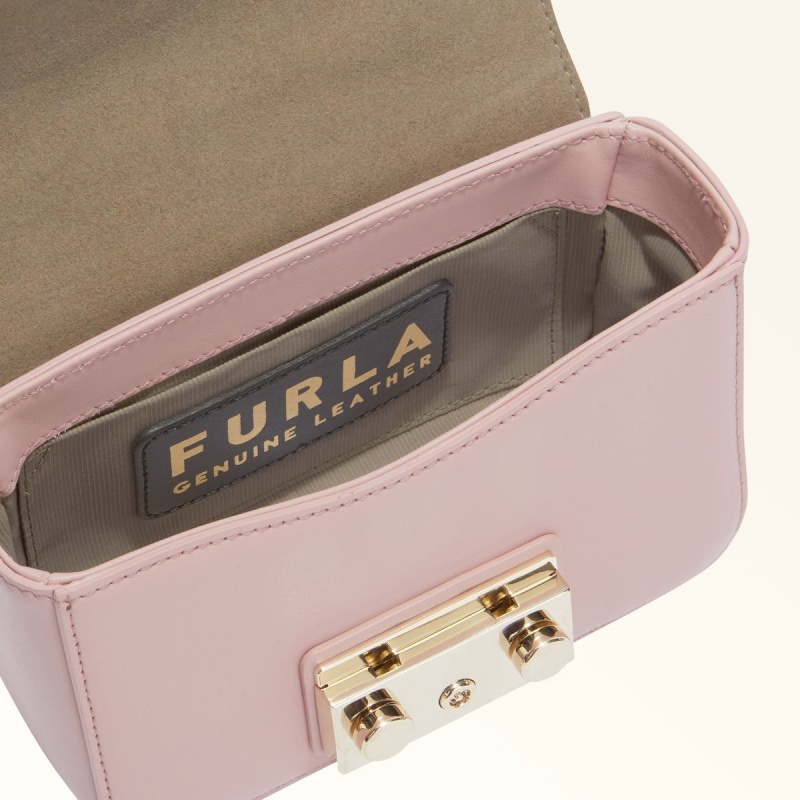 Pink Furla METROPOLIS Women's Crossbody Bags | UCIWBS490