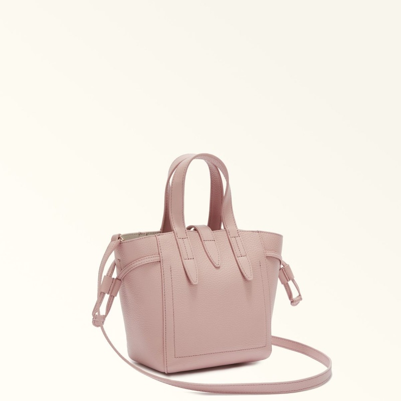 Pink Furla NET Women's Totes | RNZQXV375