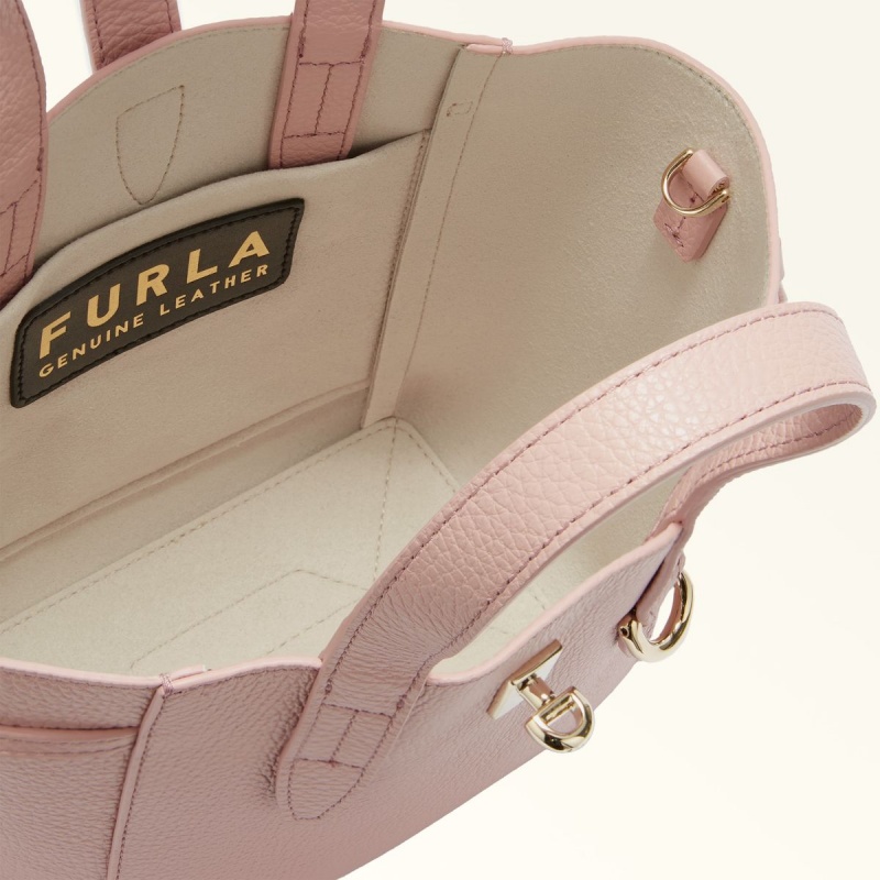 Pink Furla NET Women's Totes | RNZQXV375