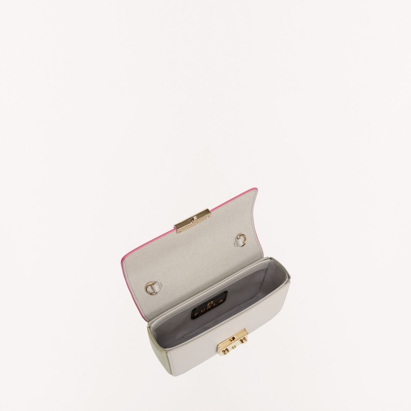 Pink / White Furla METROPOLIS Women's Mini Bags | PMHKTY954