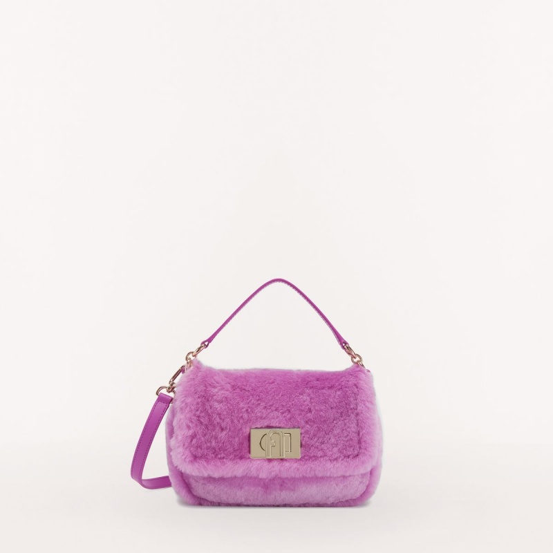 Purple Furla 1927 SOFT Women\'s Crossbody Bags | OWKSJQ084