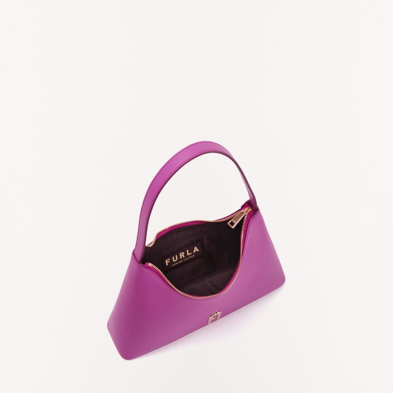 Purple Furla DIAMANTE Women's Shoulder Bags | VMOFLD608