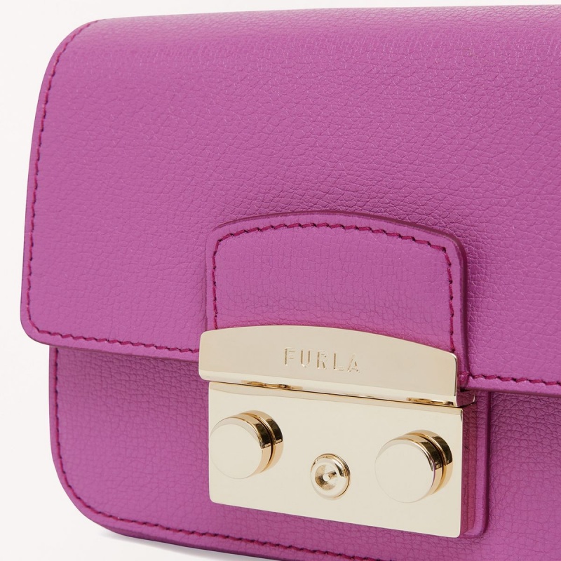 Purple Furla METROPOLIS Women's Crossbody Bags | YMOENQ496