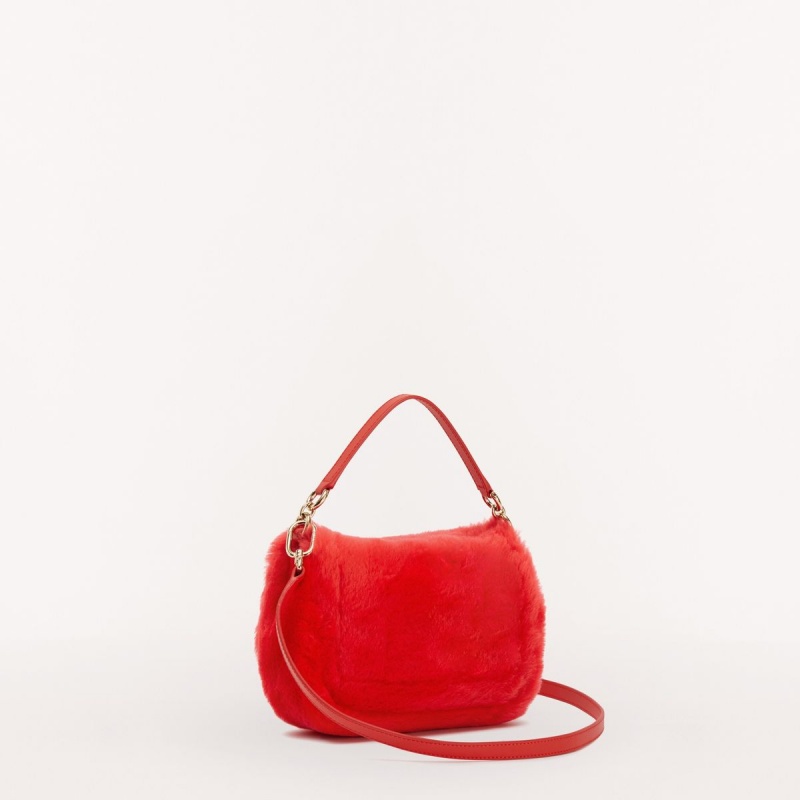 Red Furla 1927 SOFT Women's Crossbody Bags | KQANBJ913