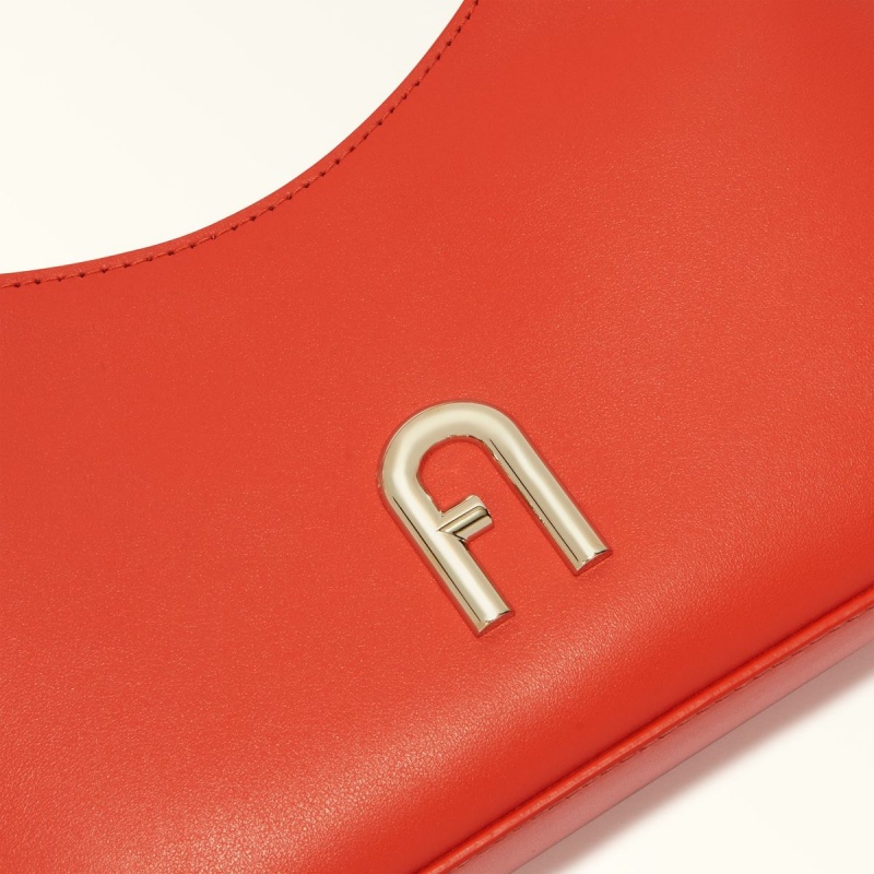 Red Furla DIAMANTE Women's Shoulder Bags | CGUTFD094