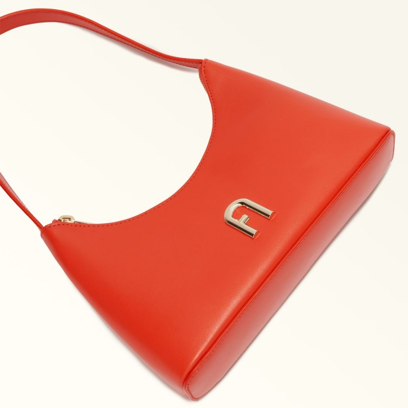 Red Furla DIAMANTE Women's Shoulder Bags | CGUTFD094