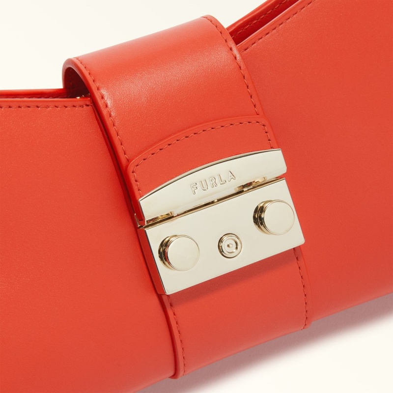 Red Furla METROPOLIS REMIX Women's Shoulder Bags | QSJEUH512