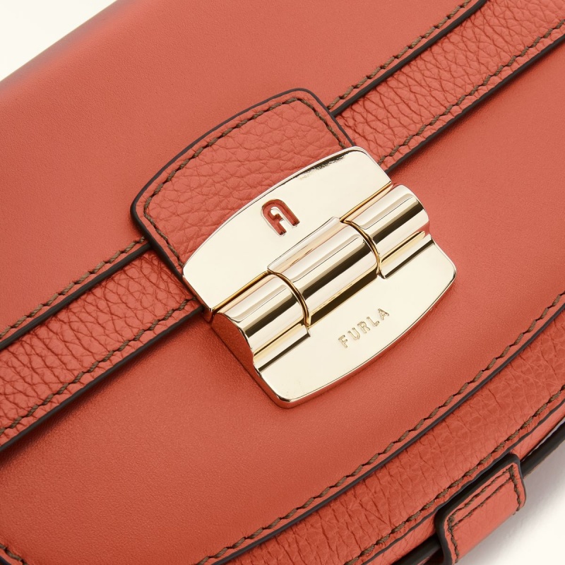 Rose Furla CLUB 2 Women's Crossbody Bags | XUGBFQ457