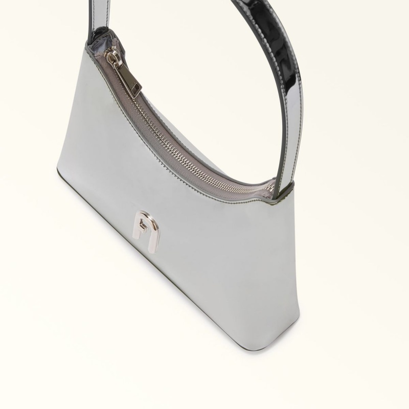 Silver Furla DIAMANTE Women's Shoulder Bags | CPKGSJ315