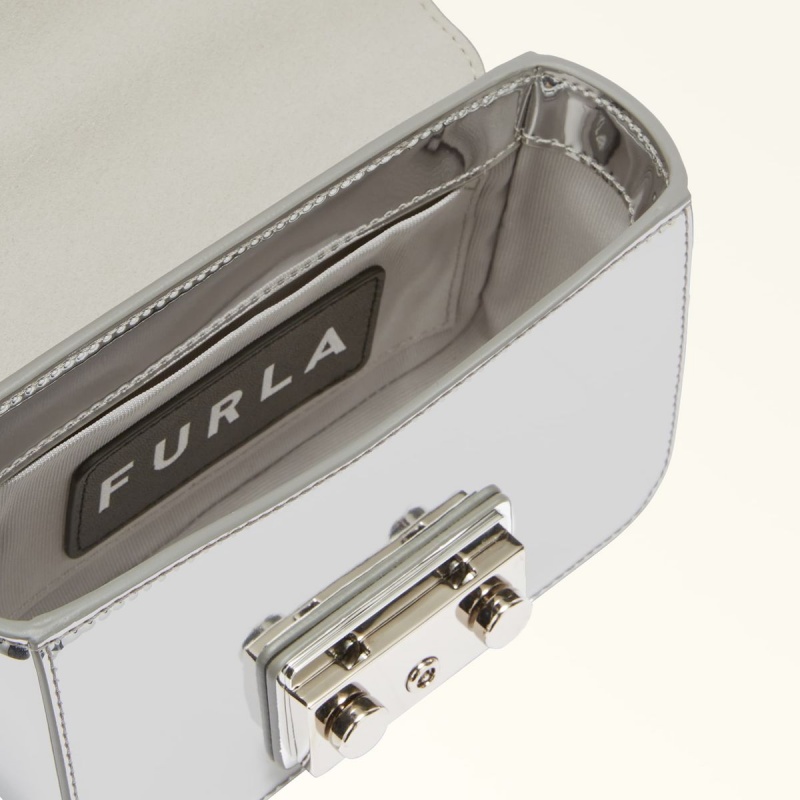 Silver Furla METROPOLIS Women's Crossbody Bags | JXWKLG657