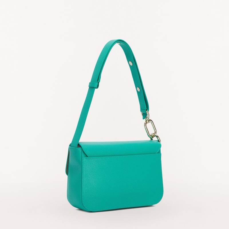 Turquoise Furla METROPOLIS Women's Shoulder Bags | APNRKJ534