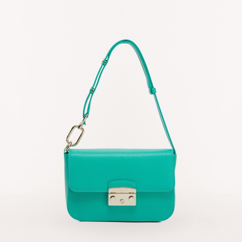 Turquoise Furla METROPOLIS Women\'s Shoulder Bags | APNRKJ534